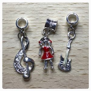 Melody Girl, Guitar Dangle Charm Bundle Set